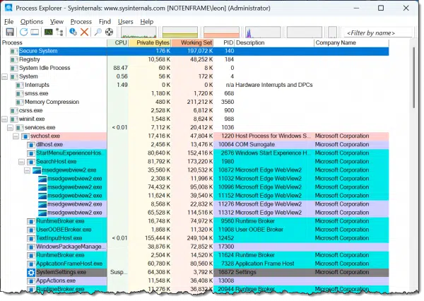 Process Explorer