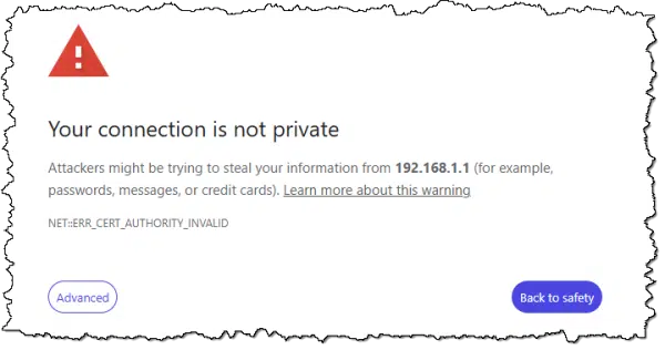 An http connection is not private.