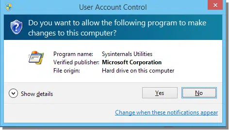 UAC for Procmon