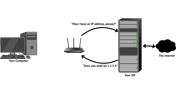 Your router asking for an IP address.