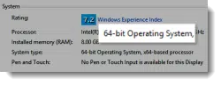 64bit Operating System
