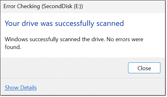 Scan complete.