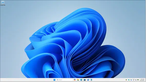 A nice, clean Windows 11 desktop.