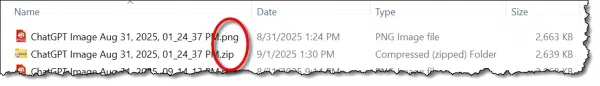 A file and its encrypted zip.