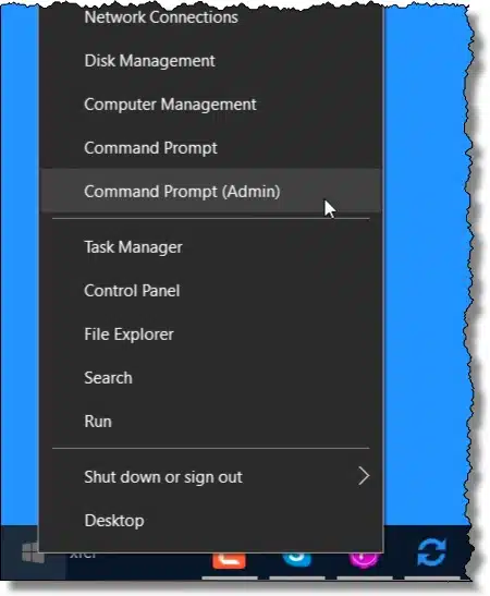 Command Prompt (Admin)