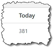 Spam count so far today.