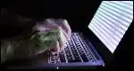 Typing on a Laptop