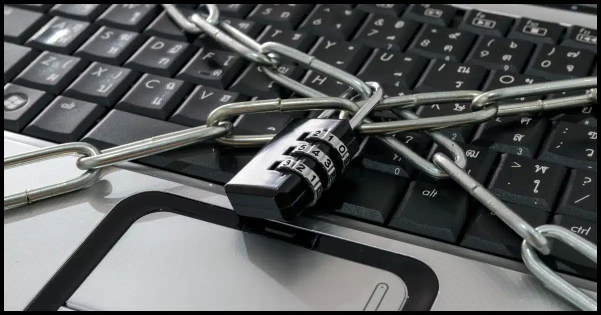 Locked Laptop Concept