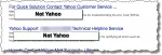Yahoo in support search results
