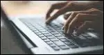 Hands Typing.