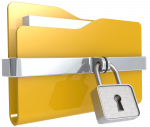 A padlocked folder.