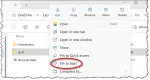 Pinning a folder to the Start menu.