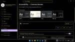 High contrast theme in Windows 11.