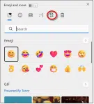 Emoji keyboard