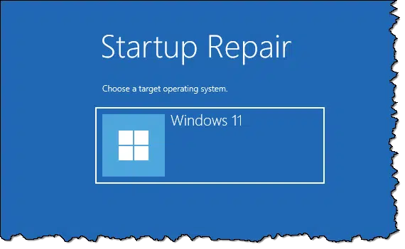 Startup Repair - OS