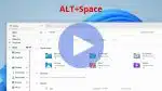 ALT+Space