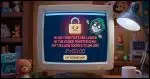 a computer screen with a ransomware warning