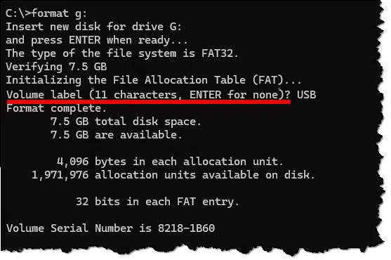 Command Line format results. (Screenshot: askleo.com)
