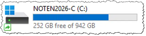 My C: Drive displayed in Windows File Explorer.