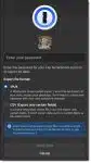 1Password export dialog.