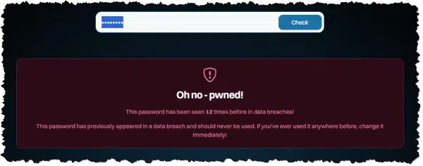 A Pwned Password