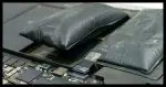An extremely bulging battery.