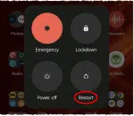 Android restart option.