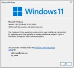 Windows Version dialog.