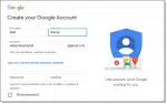 Wild and Wacky kid creating a Gmail account.