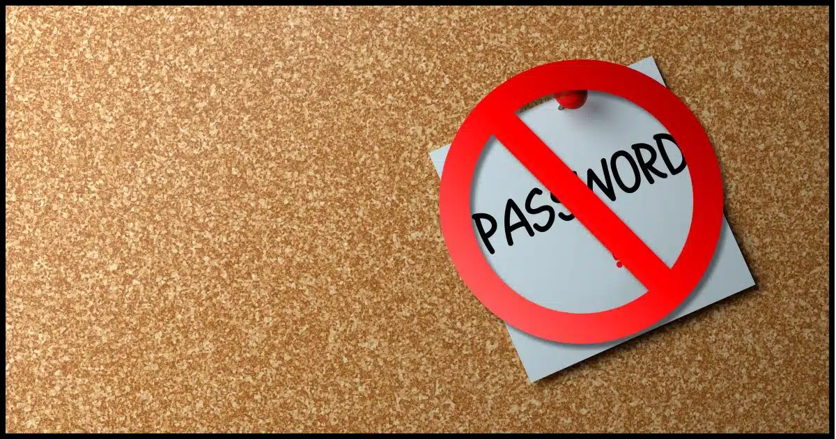 No passwords!