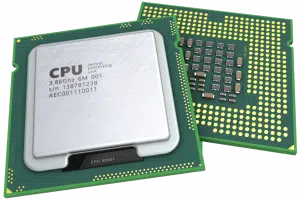 A single CPU chip.
