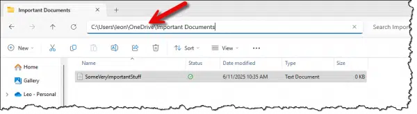 This file is in OneDrive.