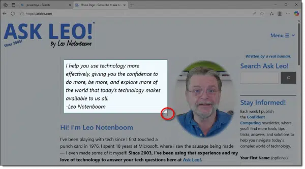 Text Extractor Selection
