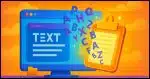 Stylized screenshot or image of a desktop with floating letters being “caught” by a glowing clipboard icon, as if it's grabbing text from thin air.