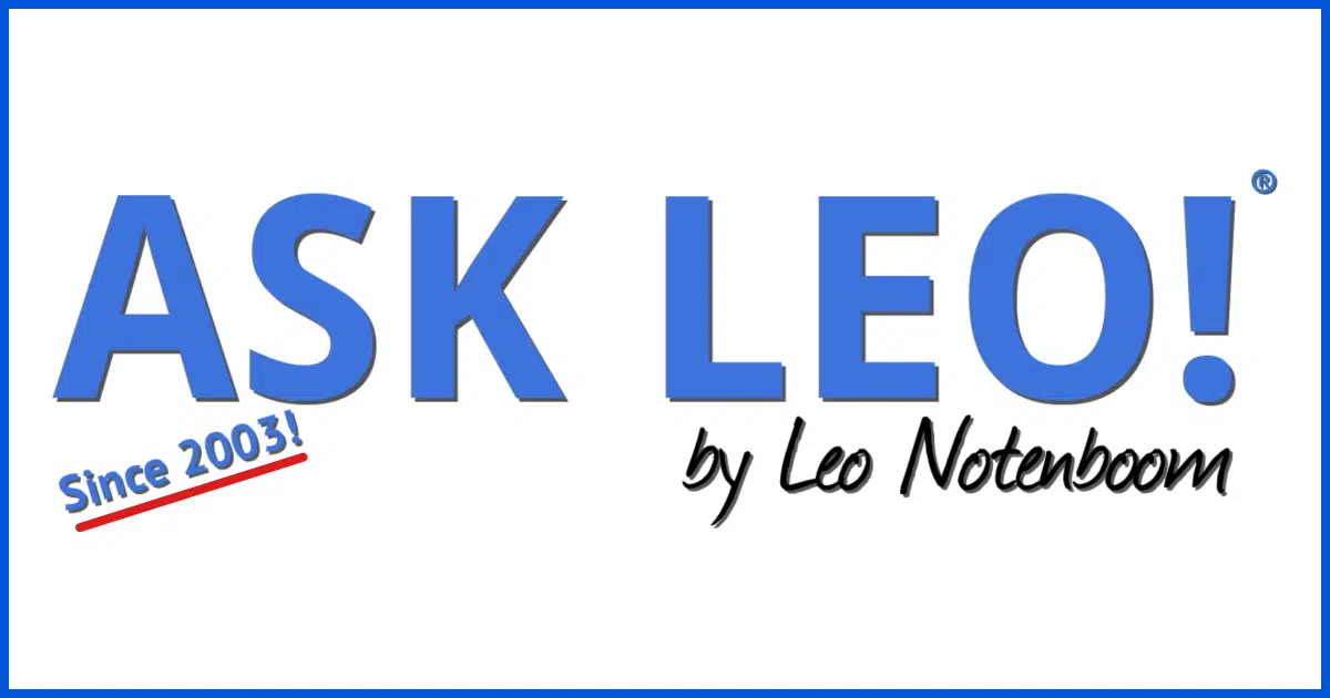 Ask Leo! - Since 2003