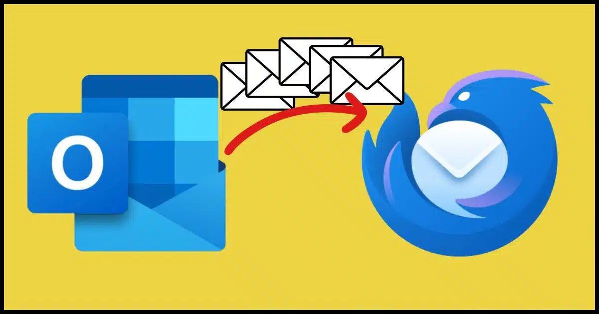 Email flysing from Outlook to Thunderbird