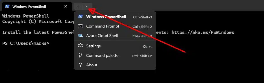 Powershell to cmd