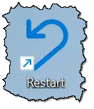 The restart icon I selected.