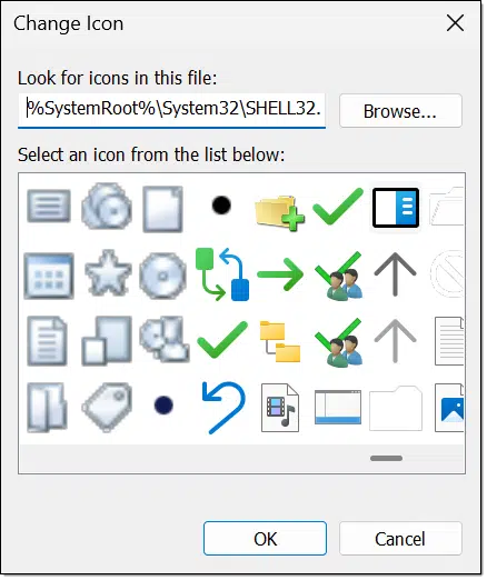 Icons in shell32.dll.