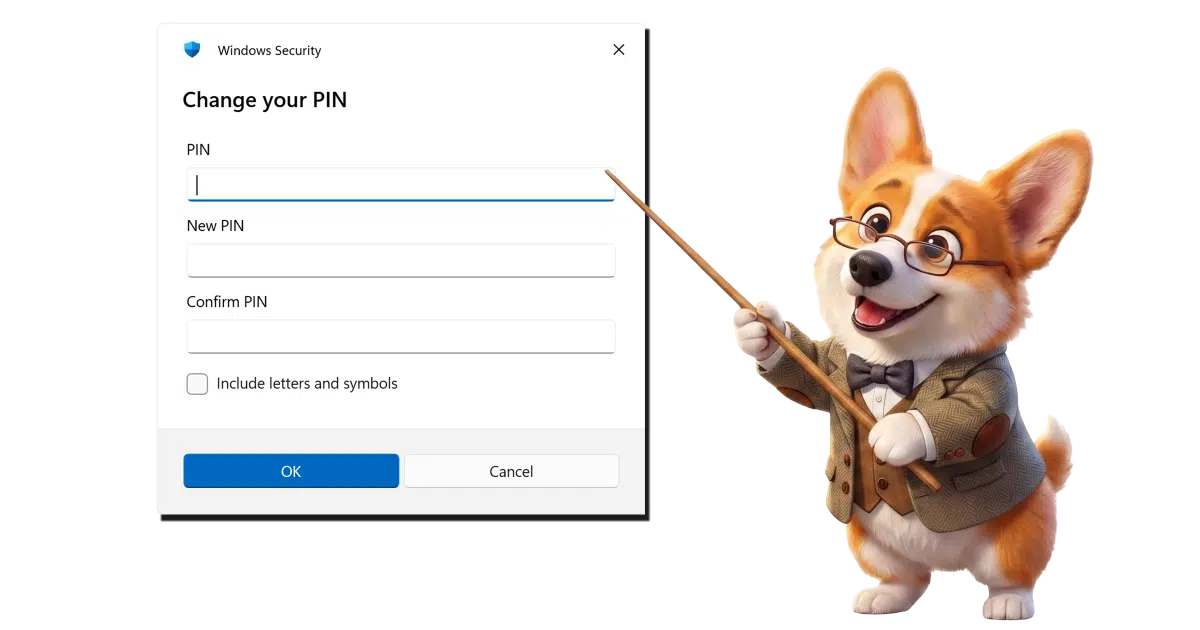 Changing your PIN