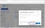 Sharing a link to file using OneDrive online.