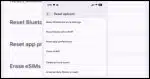 Android phone reset options.