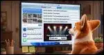 An over-the-shoulder close up view of a Corgi sitting in front of a Windows computer screen. The screen is full of authentication requests including a password field across the top, with a "click all images containing a bicycle" CAPTCHA, as well as entry fields for "Your mother's maiden name:", "Your first pet:", "Your favorite teachers", Also included is an image of 4 spotlights above a stage pointed at the camera with the question "How many lights do you see", with an entry field "There are ___ lights!" Also included is a field to "Enter code displayed on your authenticator:", as well as a field to "Enter code sent to your email:" and a field to "Enter code sent to your phone:". The Corgi's fur is standing on-end as if surprised and overwhelmed by the number of entries displayed.