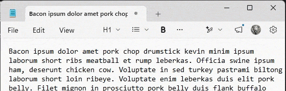 Double-click select by words.