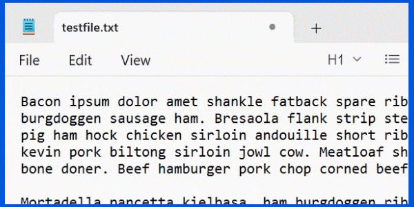 Selecting and deselecting one word at a time.